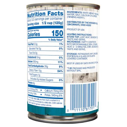 Kroger Cannellini Beans 15.5 oz