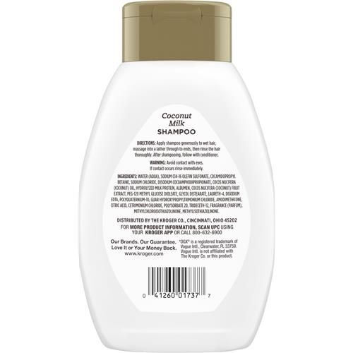 Kroger Coconut Milk Shampoo 13 fl oz