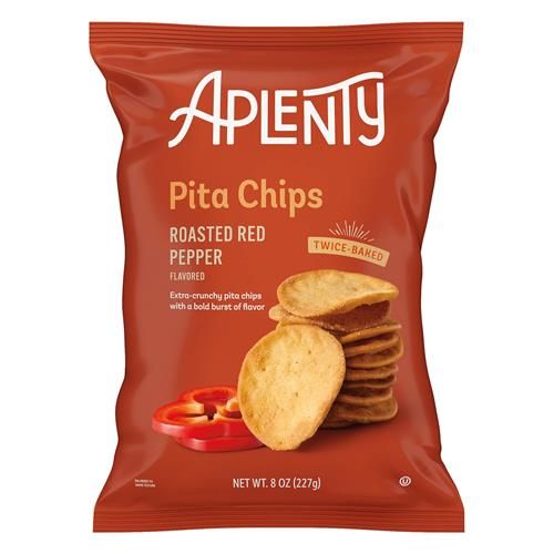 Aplenty Roasted Red Pepper Pita Chips, 8 Oz