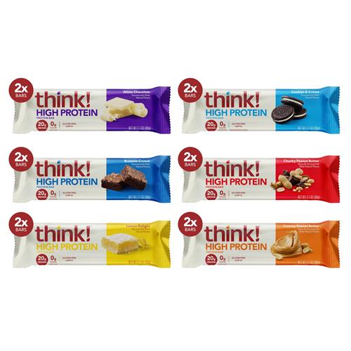 Think, High Protein Bars Variety Pack, 2.1 Ounce
