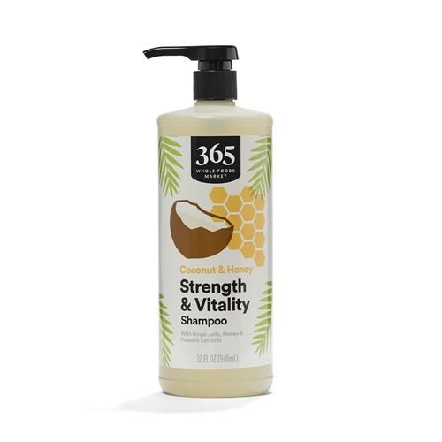 Whole Foods Market Strength & Vitality Shampoo, Coconut & Honey, 32 Fl Oz