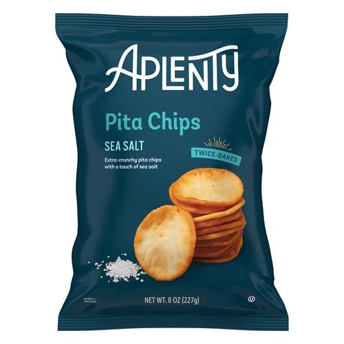 Aplenty Pita Chips, Sea Salt, 8 Oz