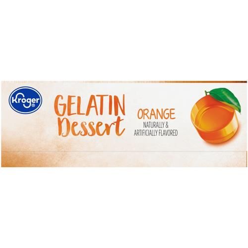 Kroger Orange Gelatin Dessert Mix 3 oz
