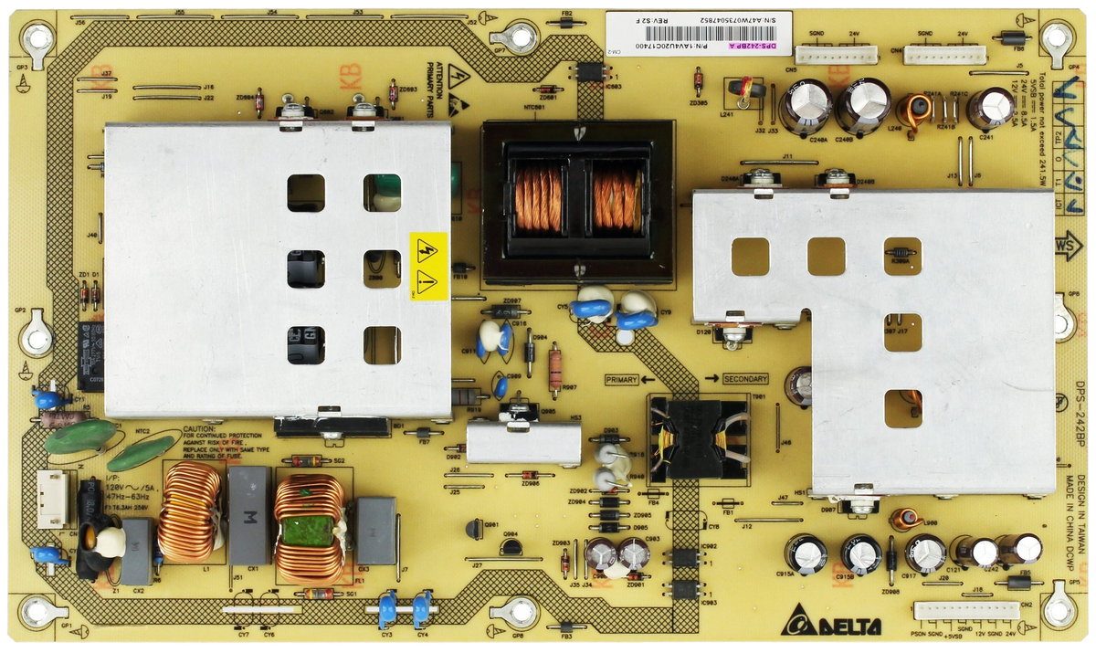 Sanyo 1AV4U20C17400 (DPS-242BP A) Power Supply Unit