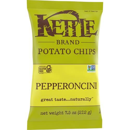 Kettle Brand Potato Chips Pepperoncini, 7.5 Oz