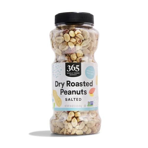 Whole Foods Market, Dry Roasted And Salted Peanuts, 16 Oz
