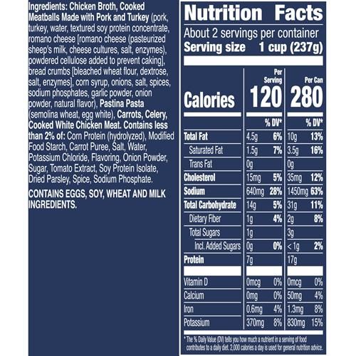Progresso Chickarina Soup, Traditional Canned Soup, 19 Oz