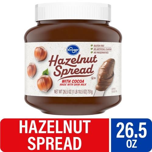 Kroger Hazelnut Spread with Cocoa 26.5 oz