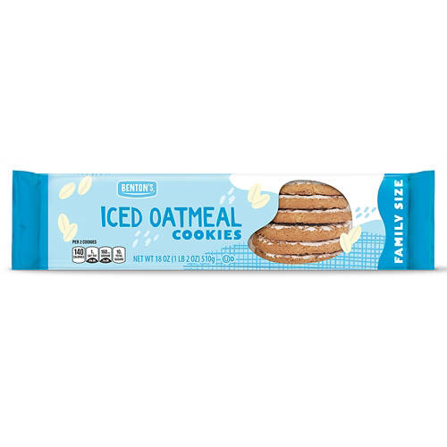 Benton's Family Size Iced Oatmeal Cookies, 18 oz