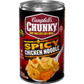 Campbells Chunky Soup, Spicy Chicken Noodle Soup, 18.6 Oz Can