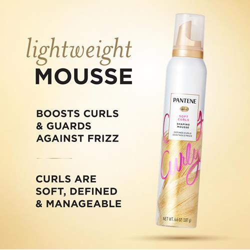 Pantene Pro-V Curl Mousse To Tame Frizz For Soft, Touchable Curls, 6.6 Oz