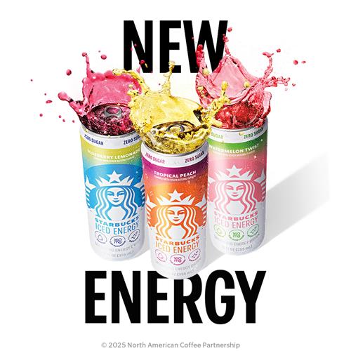 Starbucks Iced Energy, Tropical Peach, Sparkling Energy Drink, 12 Fl Oz