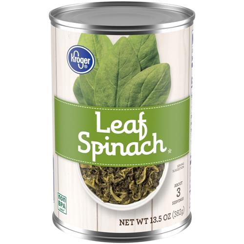 Kroger Leaf Spinach 13.5 oz