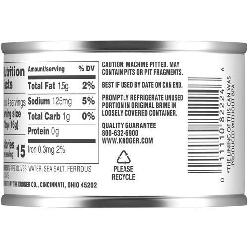 Kroger Sliced Black Ripe Olives 2.25 oz