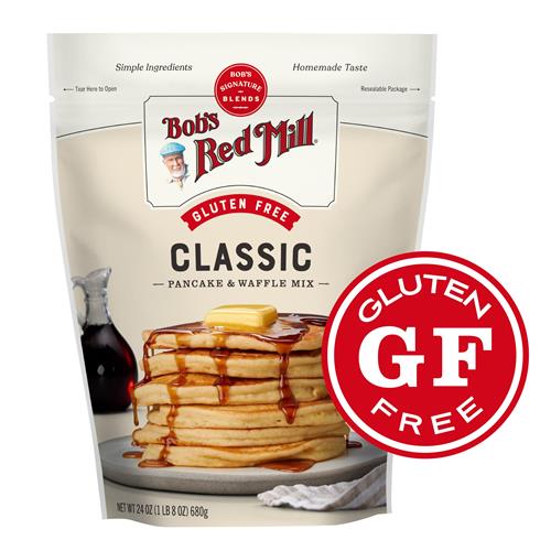 Bob’S Red Mill Gluten Free Pancake & Waffle Mix, 1.5 Pound (Pack Of 1) – Whole Grain, Makes 34 Pancakes Per Bag, Packaging May Vary