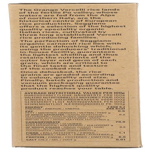 Seggiano Organic Carnaroli Risotto Rice, 17.6 Oz