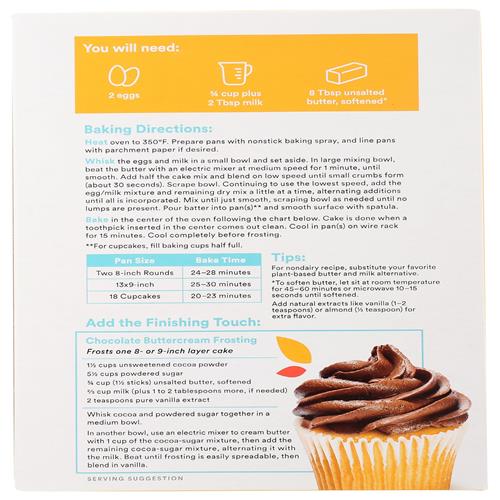 Whole Foods Market, Gluten Free Yellow Cake Mix, 16 Oz