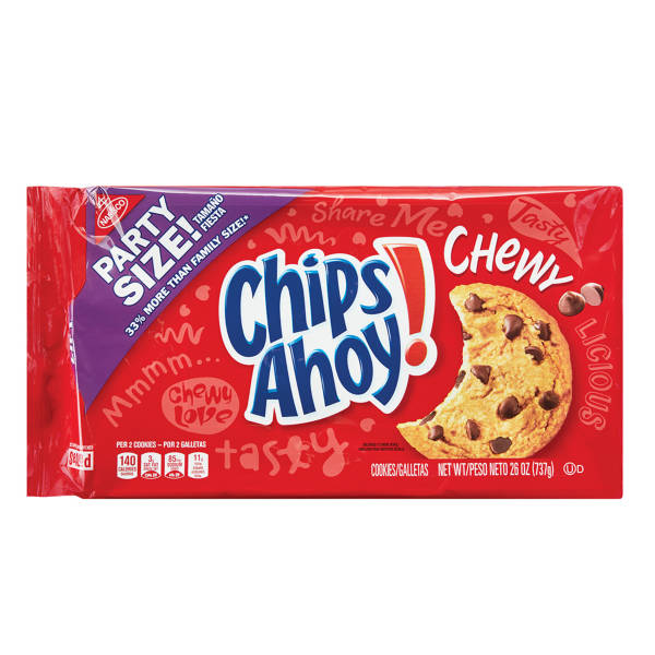 Nabisco Party Size Chewy Chips Ahoy Cookies, 26 oz