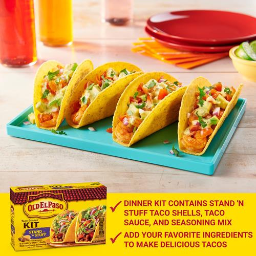 Old El Paso Stand N Stuff Taco Dinner Kit, 8.8 Oz.