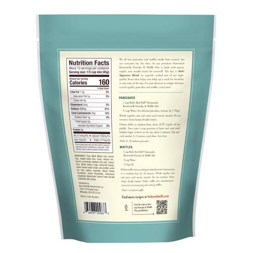 Bobs Red Mill Homestyle Buttermilk Pancake & Waffle Mix 20 Oz