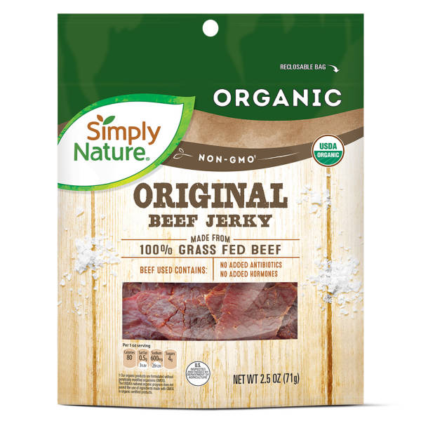 Simply Nature Organic Original Beef Jerky, 2.5 oz