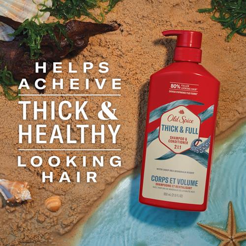 Old Spice Timber With Sandalwood 2In1 Shampoo And Conditioner For Men, 22 Fl Oz