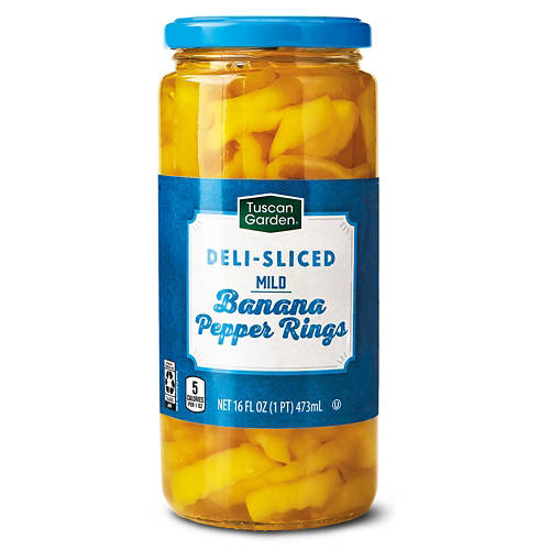 Tuscan Garden Mild  Banana Pepper Rings, 16 fl oz