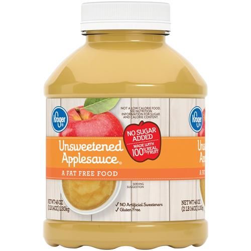 Kroger Unsweetened Applesauce 46 oz