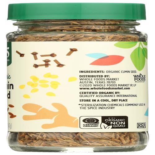 Whole Foods Market, Organic Cumin Seed, 1.66 Ounce