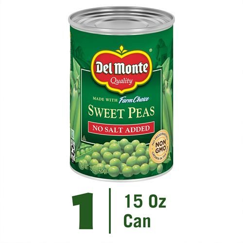Del Monte No Salt Added Fresh Cut Sweet Peas - 15 Oz(Pack Of 1)
