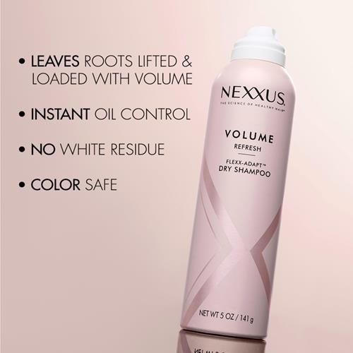 Nexxus Volume Refresh Dry Shampoo For Oil Control + Root-Lifting 72 Hour Freshness With Flexx-Adapt Technology 5 Oz