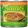 Amy’S Soup, Vegan Light In Sodium Lentil Vegetable Soup, Gluten Free, Made With Organic Vegetables, Canned Soup, 14.5 Oz