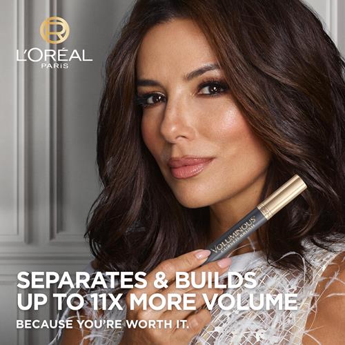 Loreal Paris Makeup Voluminous Original Curved Brush Mascara, Black, 0.28 Fl Oz