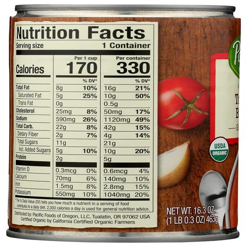 Pacific Foods, Soup Tomato Bisque Organic, 16.3 Ounce