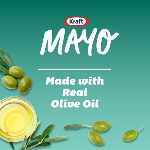 Kraft Mayo With Olive Oil Reduced Fat Mayonnaise, 22 Fl Oz Bottle