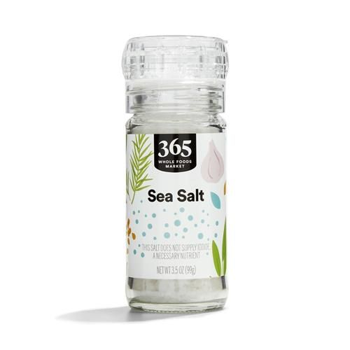 Whole Foods Market, Sea Salt With Built-In Grinder, 3.5 Oz