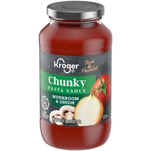 Kroger Mushroom & Onion Chunky Pasta Sauce 24 oz
