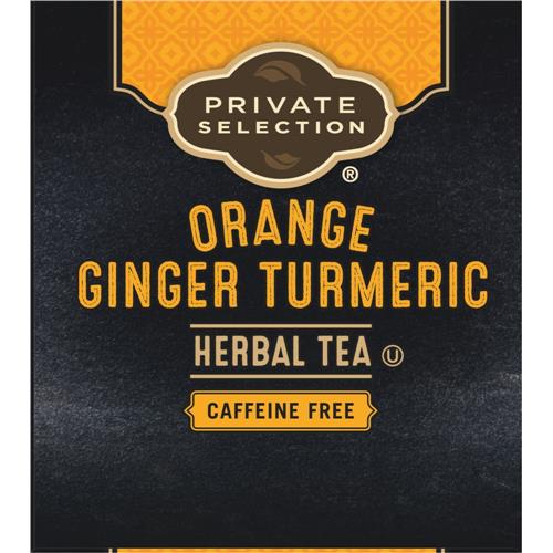 Private Selection Orange Ginger Turmeric Herbal Tea Bags 20 ct