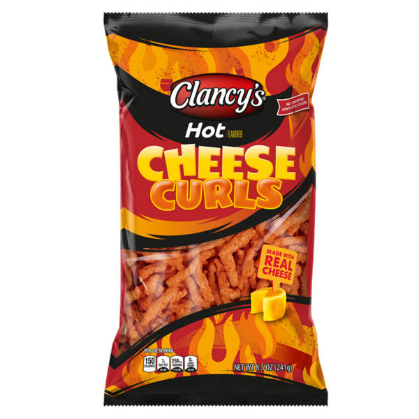 Clancy's Hot Flavored Cheese Curls, 8.5 oz