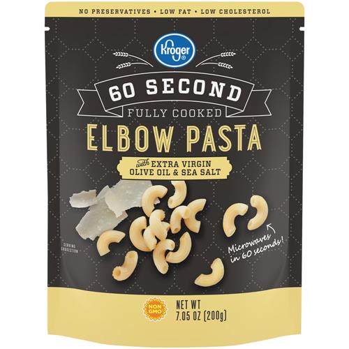 Kroger 60 Second Fully Cooked Elbow Pasta Pouch 7.05 oz