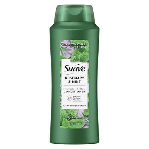 Suave Professionals Invigorating Conditioner For Dry, Damaged Hair Rosemary And Mint Paraben-Free And Dye-Free Deep Hair 28 Oz