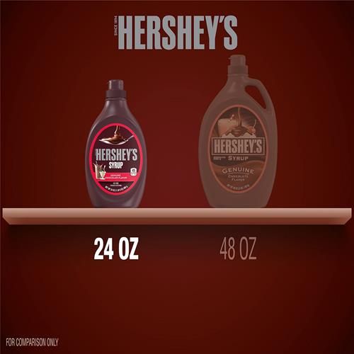 Hersheys Chocolate Syrup Bottle, 24 Oz