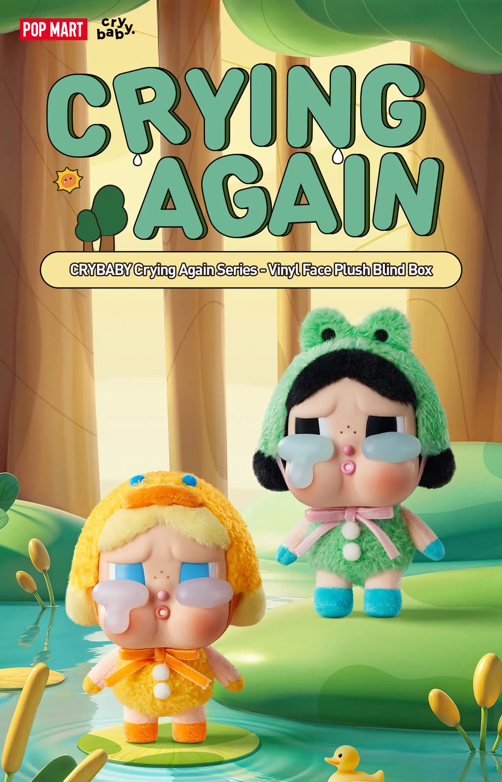[RESTOCK: JULY] POPMART CRYBABY Crying Again Series - Vinyl Face Plush Blind Box