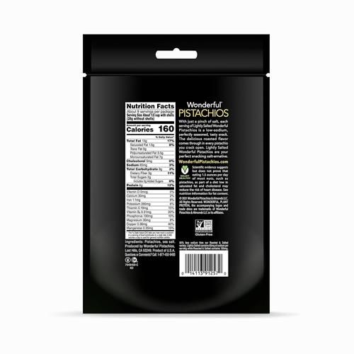 Wonderful Pistachios In Shell, Lightly Salted Nuts, 16 Ounce Resealable Bag, Protein Snacks, Gluten Free, Healthy Food, Office Snacks