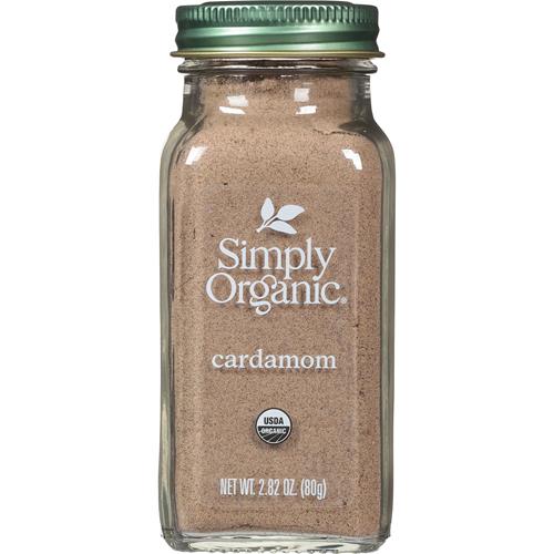 Simply Organic Cardamom, 2.82 Ounce, Certified Organic & Kosher, Aromatic, Subtly Spicy-Sweet, No Eto, Non Irradiated