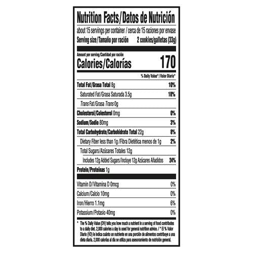 Chips Ahoy! Chunky White Fudge Chocolate Chunk Cookies, Family Size, 18 Oz