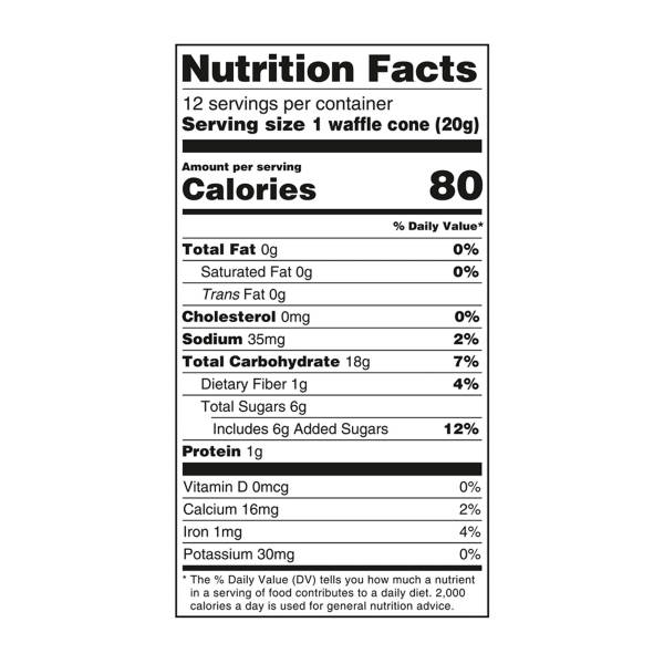 Benton's Waffle Cones,  12 count - 7 oz