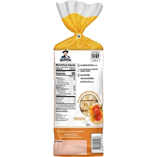 Quaker Buttered Popcorn Rice Cakes, 4.47 Oz