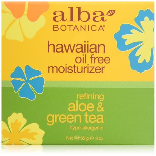 Alba Botanica Hawaiian Oil-Free Moisturizer, Aloe & Green Tea, 3 Oz.