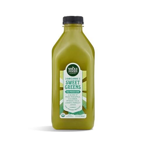 Whole Foods Market, Organic Sweet Greens Juice, 32 Fl Oz